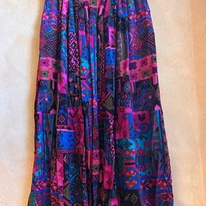 Colorful Geometric Print Skirt